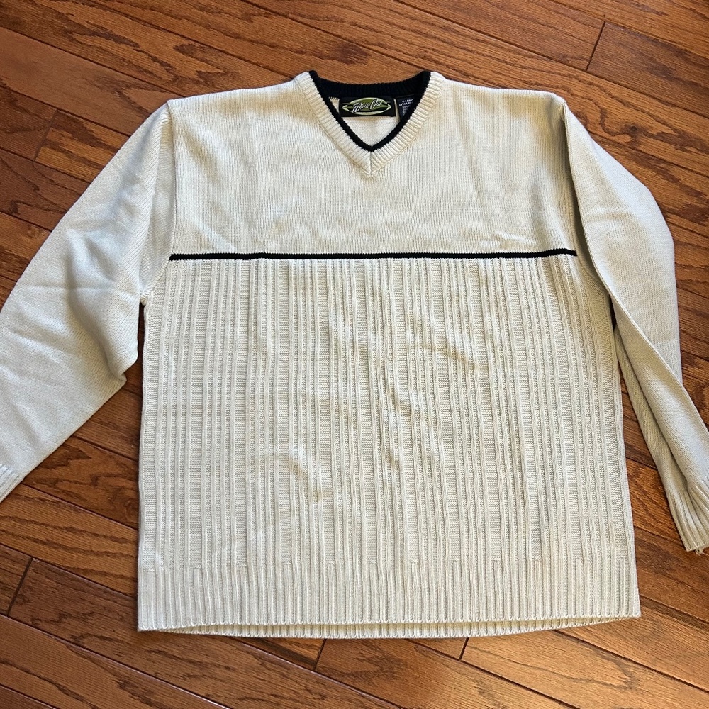 Vintage White Out Sweater Knit